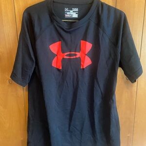 Youth Under Armour Black HeatGear Shirt